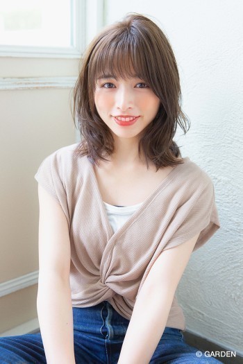 ｕｎ ａｍｉ 表参道 松井 幸裕 18夏 大人かわいい 小顔ミディアムパーマ 松井 幸裕 Garden Hair Catalog 原宿 表参道 銀座 美容室 ヘアサロン ガーデン