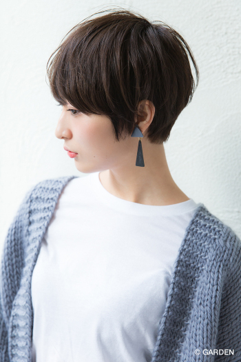 Un Ami Hira 大人可愛いナチュラルショートボブ サイド Garden Hair Catalog 原宿 表参道 銀座 美容室 ヘアサロン ガーデン