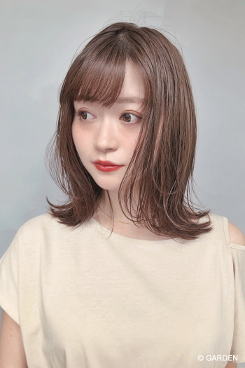 ミディアムくびれセミディ Garden Hair Catalog 原宿 表参道 銀座 美容室 ヘアサロン ガーデン