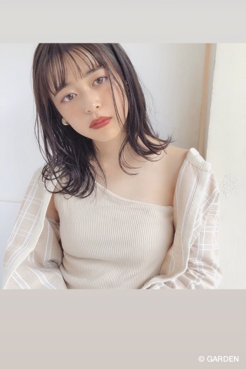 Garden Momo ミディアム ニュアンスパーマ Garden Hair Catalog 原宿 表参道 銀座 美容室 ヘアサロン ガーデン