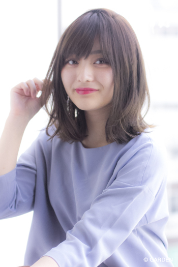Ramie 大人かわいいグレージュくびれミディアムロブ 寺尾拓巳 Garden Hair Catalog 原宿 表参道 銀座 美容室 ヘアサロン ガーデン