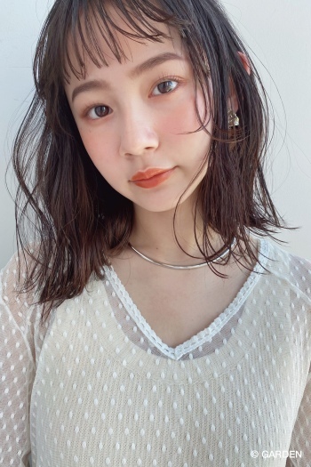 ニュアンスロブ 柔らかグレージュ Garden Hair Catalog 原宿 表参道 銀座 美容室 ヘアサロン ガーデン