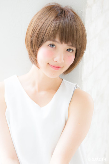 Joemi 新宿 夏小顔黒髪 耳かけ大人可愛いショートボブスタイル 赤井希望 Garden Hair Catalog 原宿 表参道 銀座 美容室 ヘアサロン ガーデン