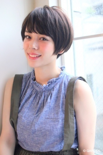 Groｗ 高橋 苗 田中美保さん風 大人小顔ショート バッサリ ショート 原宿 髪型 Garden Hair Catalog 原宿 表参道 銀座 美容室 ヘアサロン ガーデン