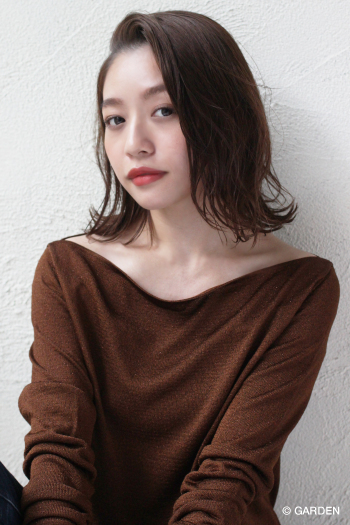 ｕｎａｍｉ 島田梨沙 外ハネ大人ミディアム Garden Hair Catalog 原宿 表参道 銀座 美容室 ヘアサロン ガーデン