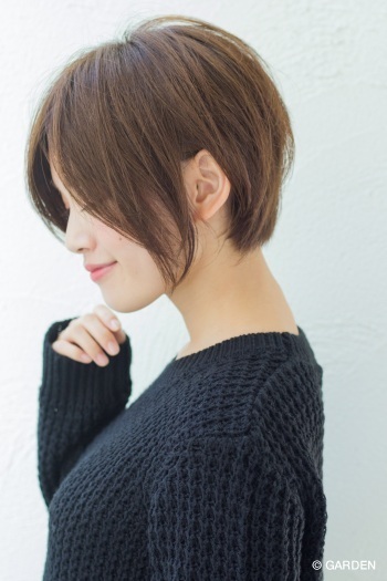 Un Ami Hira お手入れ簡単 前下がりワンカールショートボブ Garden Hair Catalog 原宿 表参道 銀座 美容室 ヘアサロン ガーデン