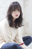 《　joemi　新宿 》　カジュアルウェーブミディ　×　フリンジバング　大久保瞳